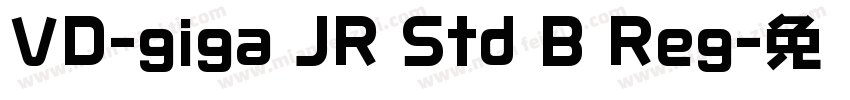 VD-giga JR Std B Reg字体转换